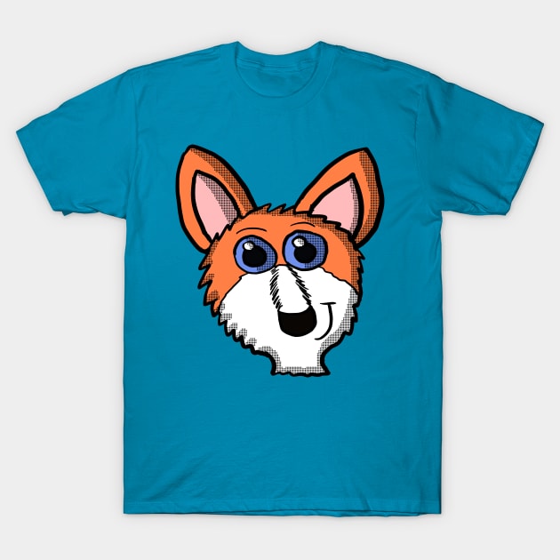 Cartoon fox head T-Shirt by Eric03091978